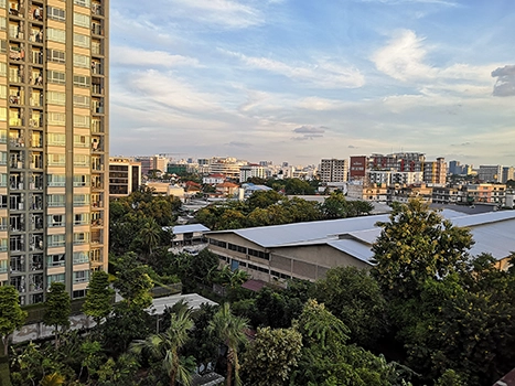 Ausblick über Dächer